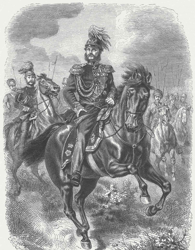 Alexander I. von Russland (1777-1825), Holzstich, erschienen 1877