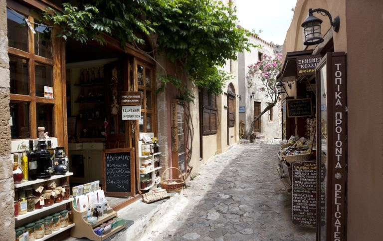 Grecja, Monemvasia, aleja na starym mieście