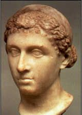 Cleopatra Bust fra Altes Museum i Berlin, Tyskland.