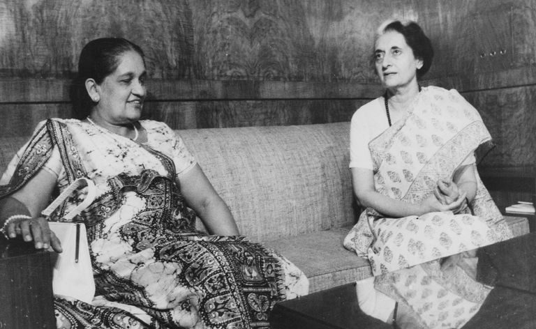 Sirimavo Bandaranaike e Indira Gandhi, 1976