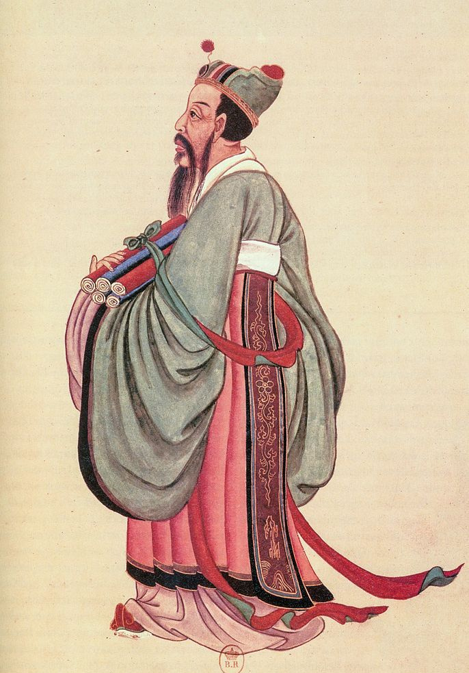 Porträt von Konfuzius, 18. Jahrhundert