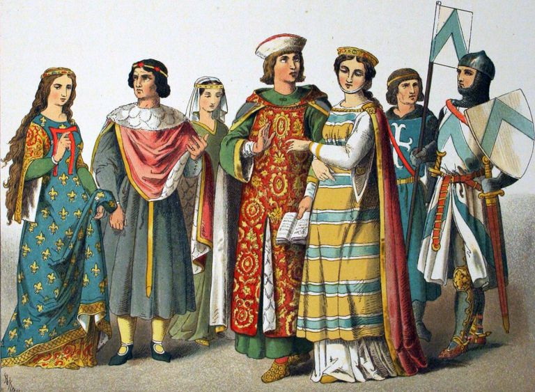 Französische mittelalterliche Kleidung