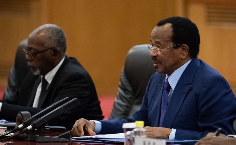 Il presidente del Camerun Paul Biya in Cina