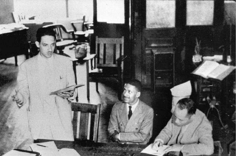 Turgūds Māršals un Čārlzs Hjūstons 1935. gadā