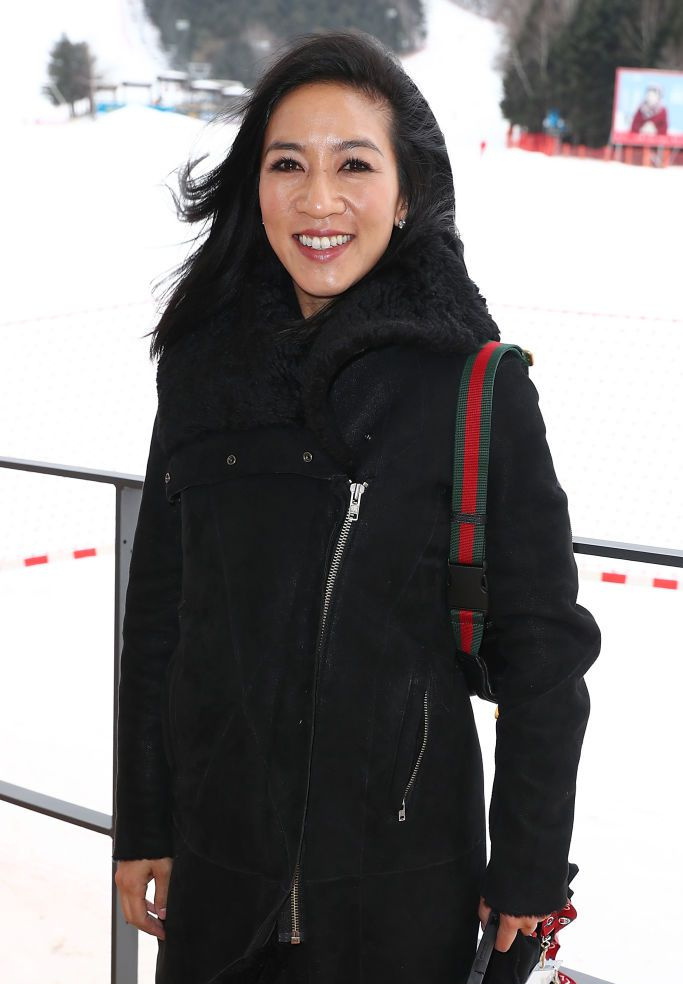 A atleta olímpica dos EUA Michelle Kwan