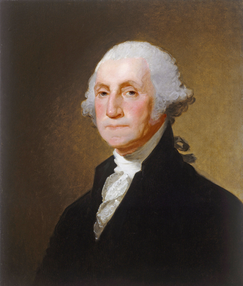 Gemälde von George Washington, um 1821