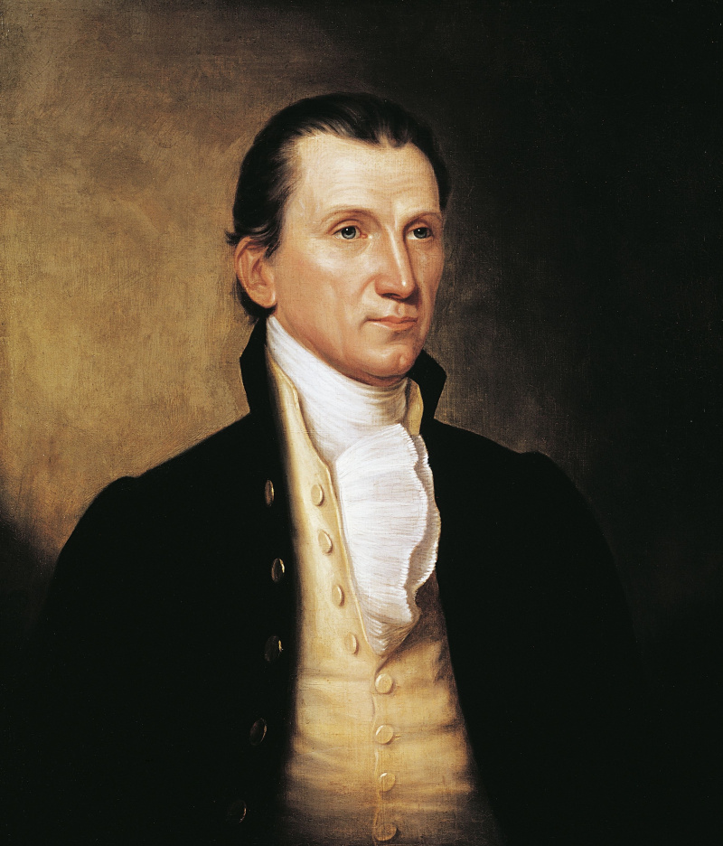 Porträt von James Monroe.