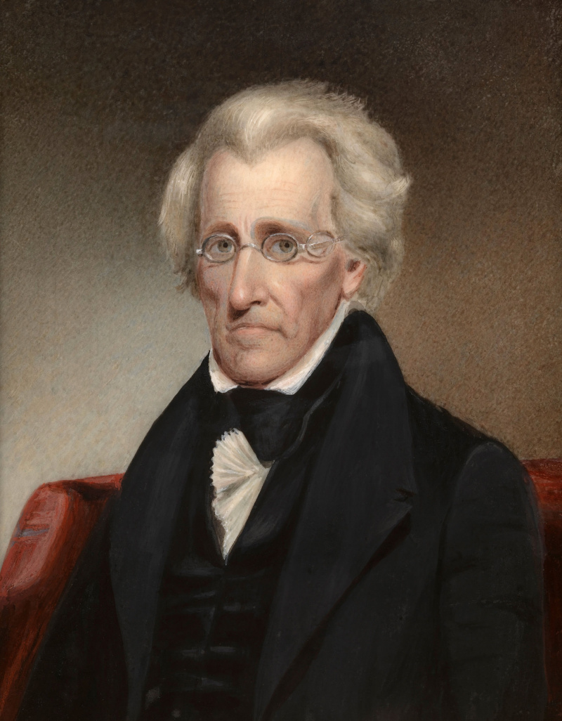 Gemälde von Präsident Andrew Jackson.