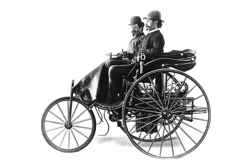 Trīsriteņu automašīna Benz, 1886.