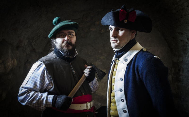 Deux sergents du 4e Régiment du Massachusetts, l