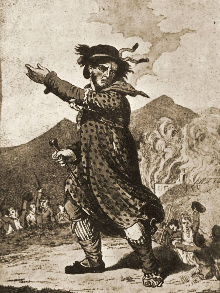 Illustrasjon av den mytiske luddittiske lederen general Ludd