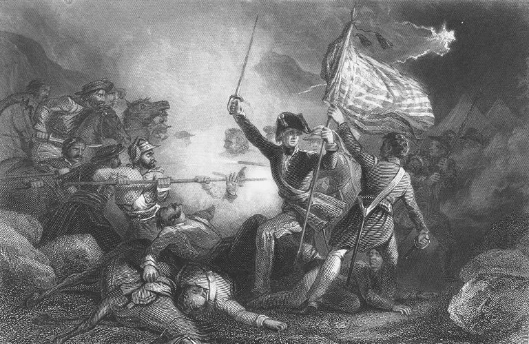 Major Dix à la bataille de Buena Vista, pendant la guerre américano-mexicaine, Mexique, 23 février 1847