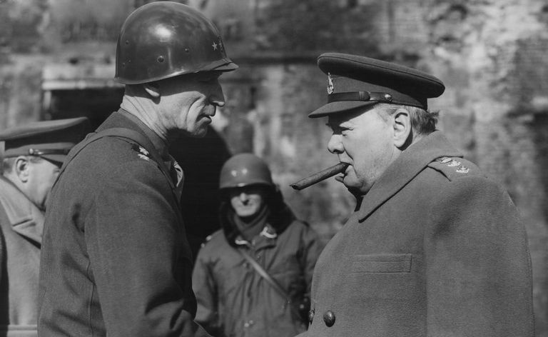 Il primo ministro britannico Winston Churchill durante la seconda guerra mondiale