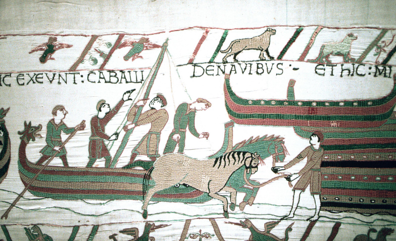 Em setembro de 1066, Guilherme da Normandia, também conhecido como Guilherme, o Bastardo, atravessou o Canal da Mancha em sua frota de escaleres.