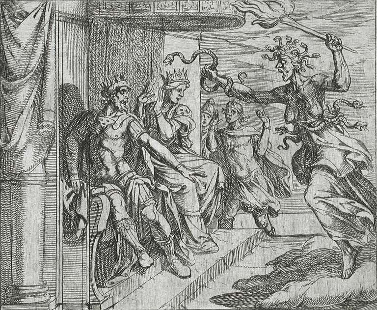 La Furie Tisiphone au Palais d