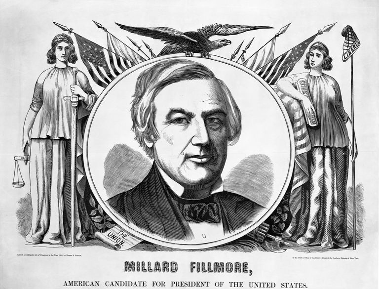Retrato de Millard Fillmore da campanha de 1856