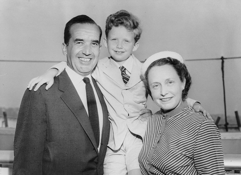 Ritratto di Edward R. Murrow con la famiglia