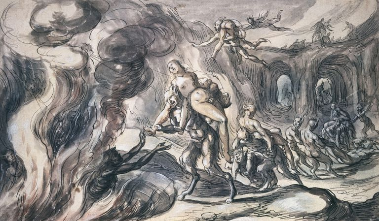 Eurydice en enfer par Hermann Weyer,