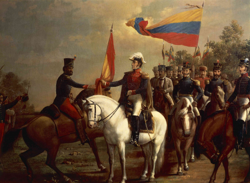 Simon Bolivar während der lateinamerikanischen Unabhängigkeitskriege