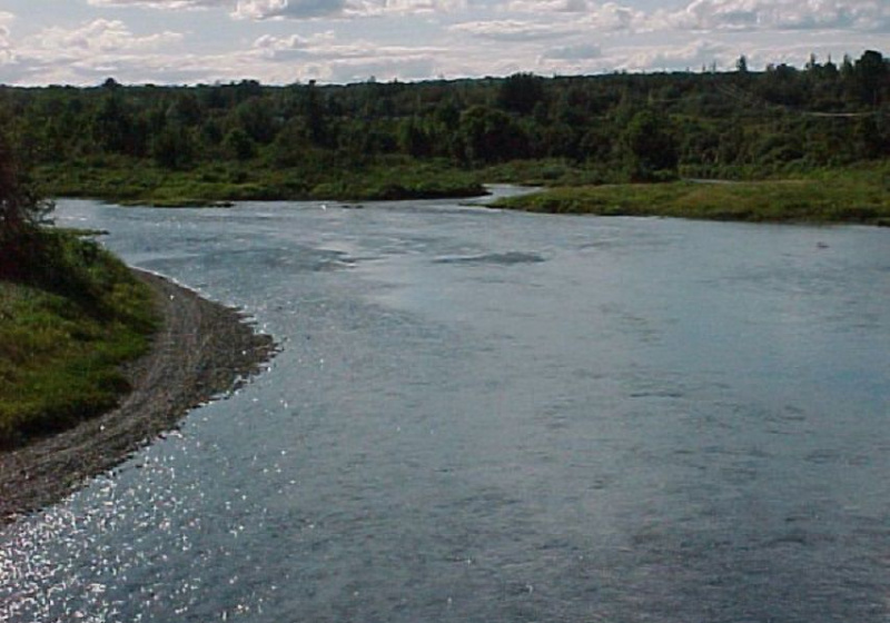 La rivière Aroostook lors d