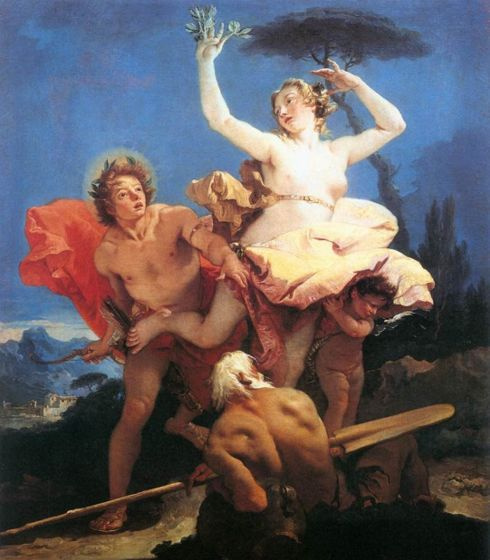 Apollo Chasing Daphne, by Gianbattista Tiepolo