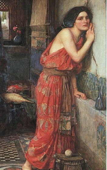 Tisbe, di John William Waterhouse, 1909