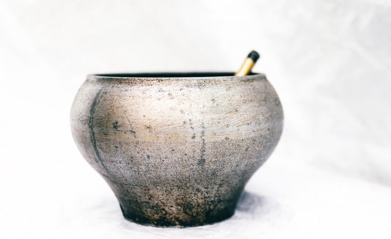 Olla de hierro fundido para hacer papilla