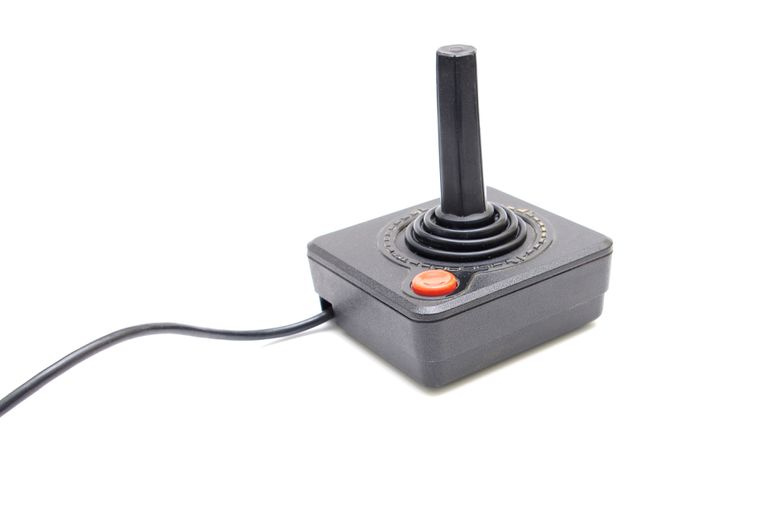 Plan du joystick sur fond blanc
