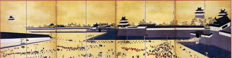 Daimyo prichádza na hrad Edo