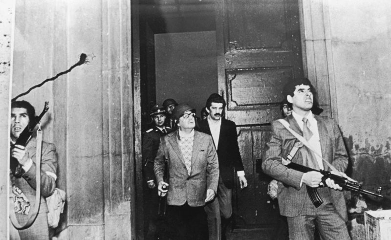 Salvador Allende el día del golpe