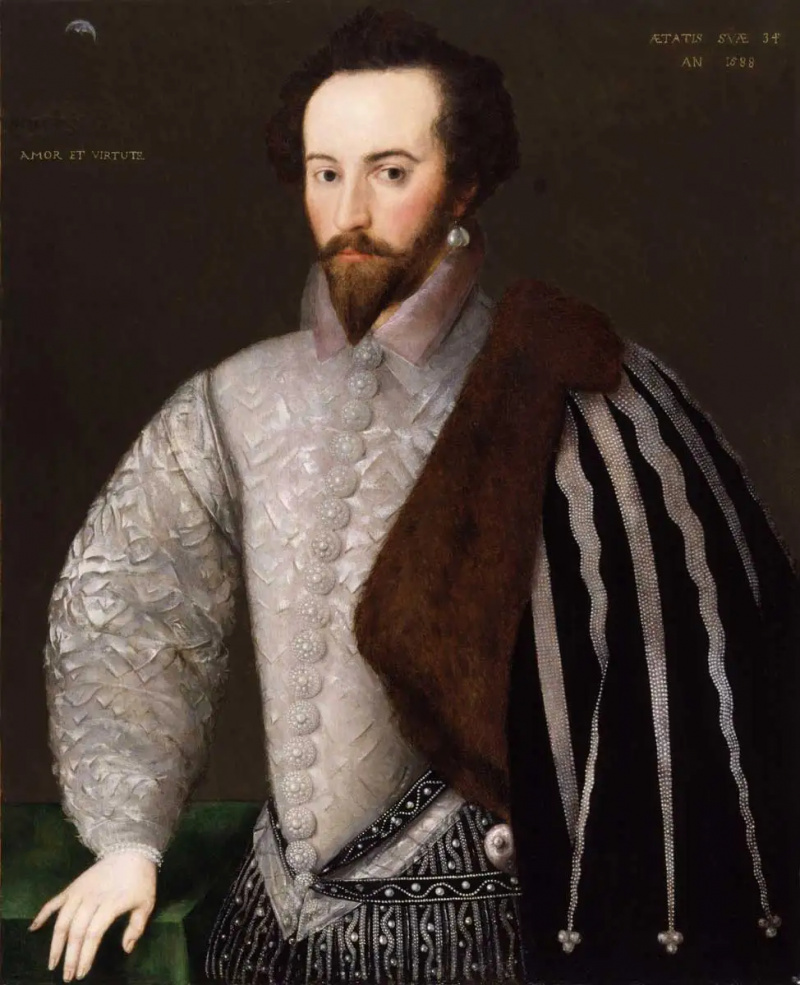 portret walter raleigh