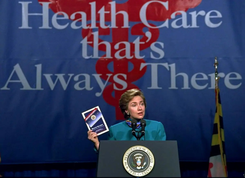 Hillary Clinton univerzalna zdravstvena skrb 1993