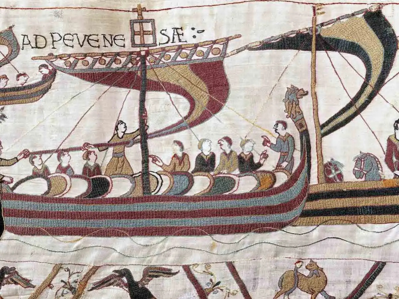 flotte d'invasion de navires vikings