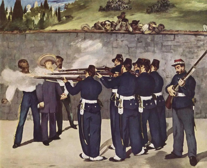   manet provedení maximiliána