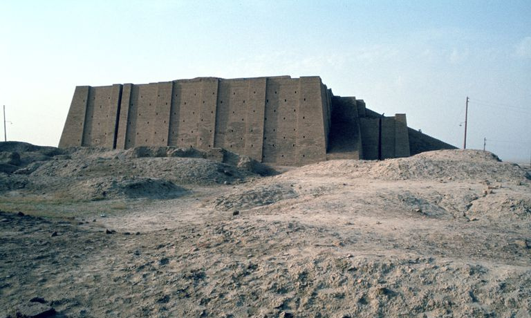 The Great Ziggurat i Ur, Irak, i 1977