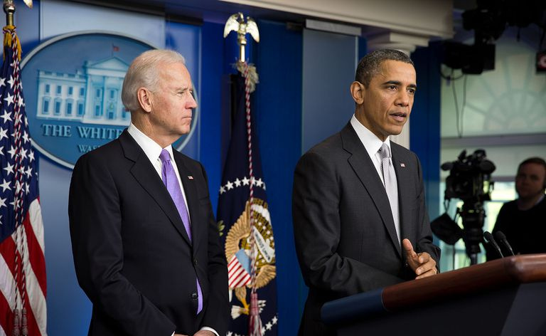 O presidente Barack Obama e o vice-presidente Joe Biden