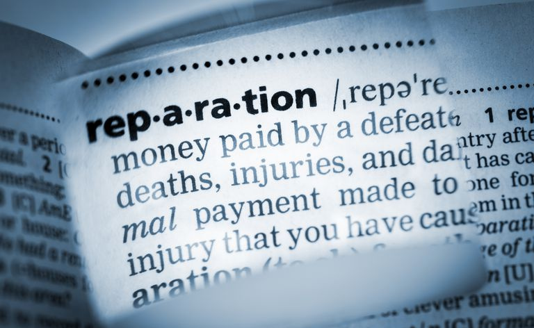 Vārda “reparation” definīcija vārdnīcā