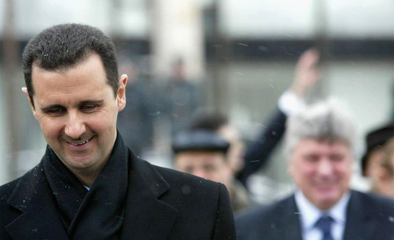 Le président syrien Bashar Assad est vu lors d