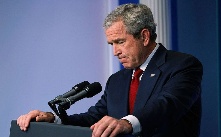 Le président américain George W. Bush