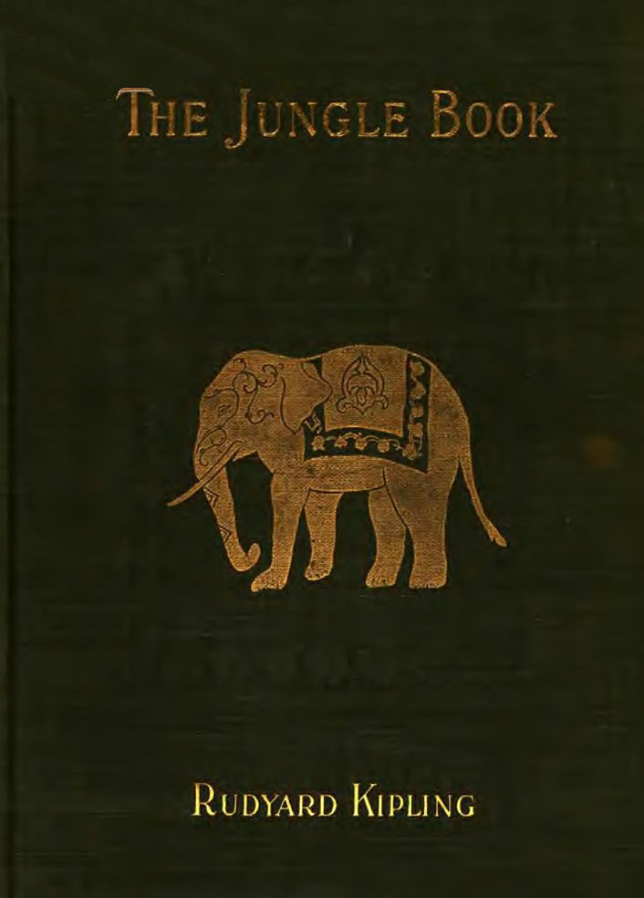 Džungļu grāmata (1894) vāka attēls, The Century Co.