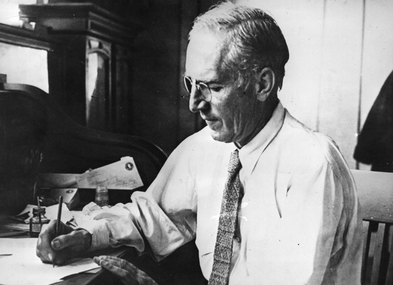 Den amerikanske forfatteren Upton Beall Sinclair (1878 - 1968)