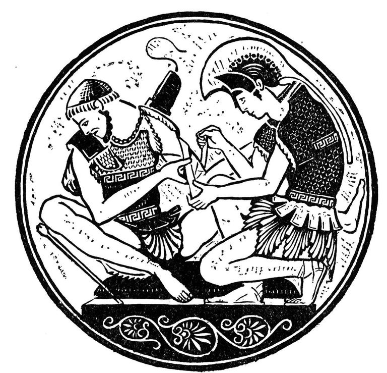 Aquiles con Patroclo