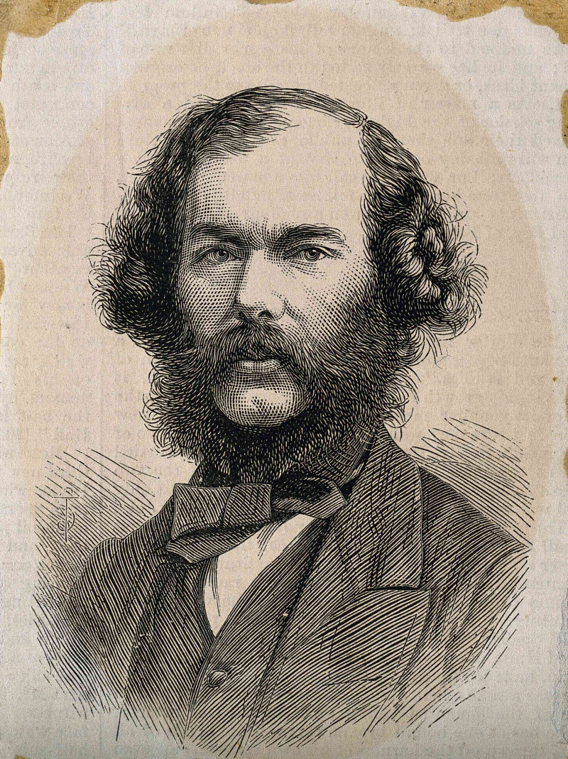 Georg Henry Lewes. Holzschnitt von S. T., 1878