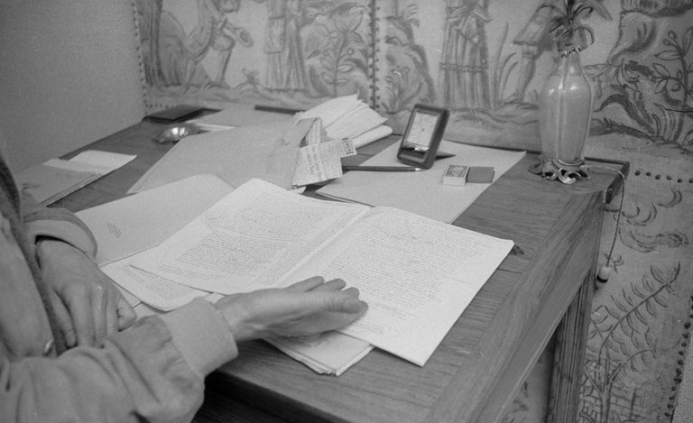 papeles pertenecientes a Albert Camus