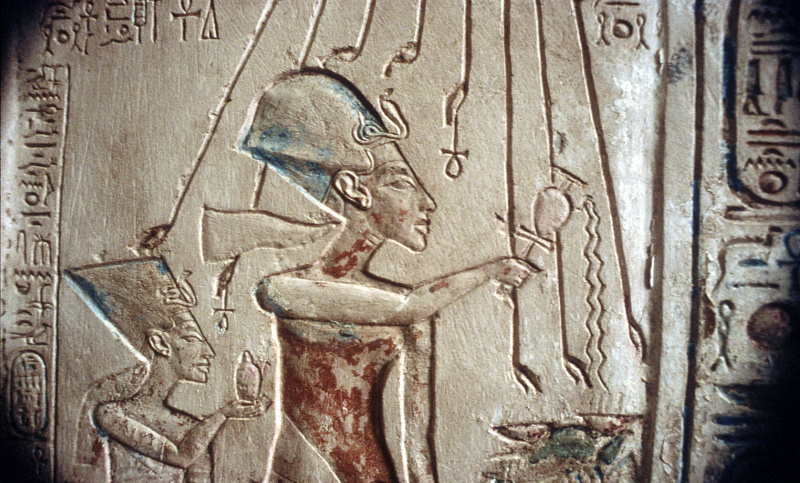 Akhenaten og Nefertiti - Amarna-stil!