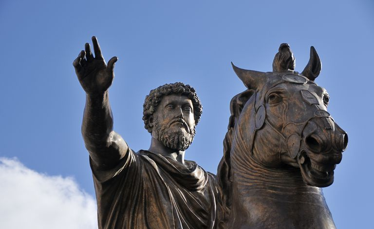 Estátua equestre de Marco Aurélio em Roma