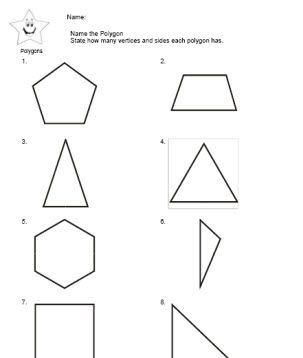 Polygoner arbeidsark.
