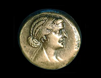   moneda de cleopatra, egipto