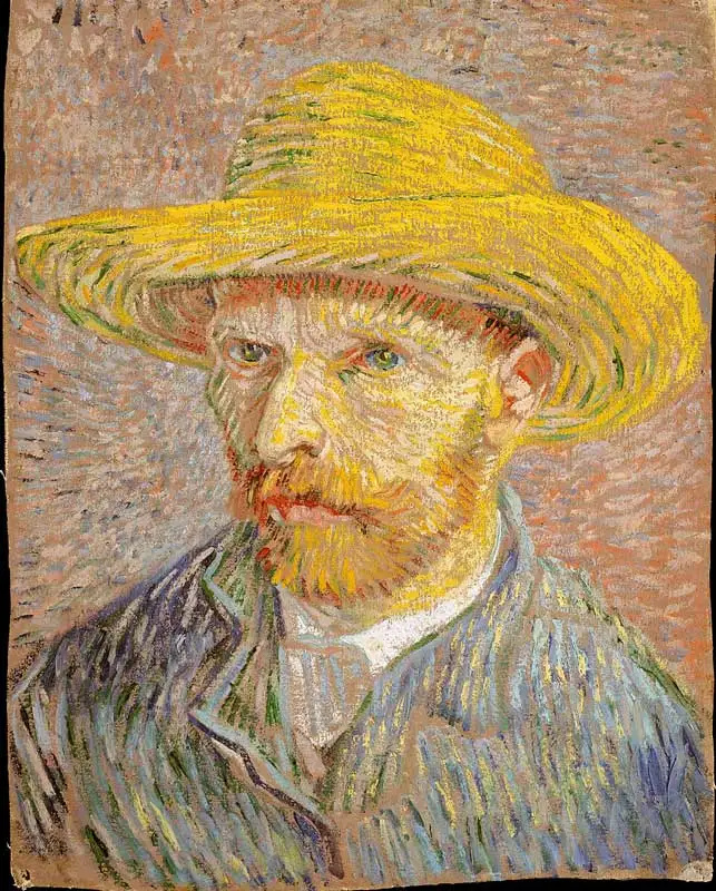 Słomkowy kapelusz Vincenta van Gogha z autoportretem