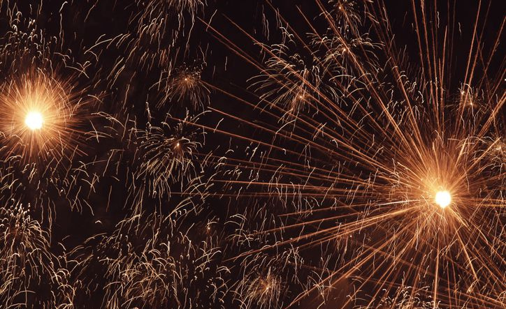 Fajerwerki podczas Nit del Foc